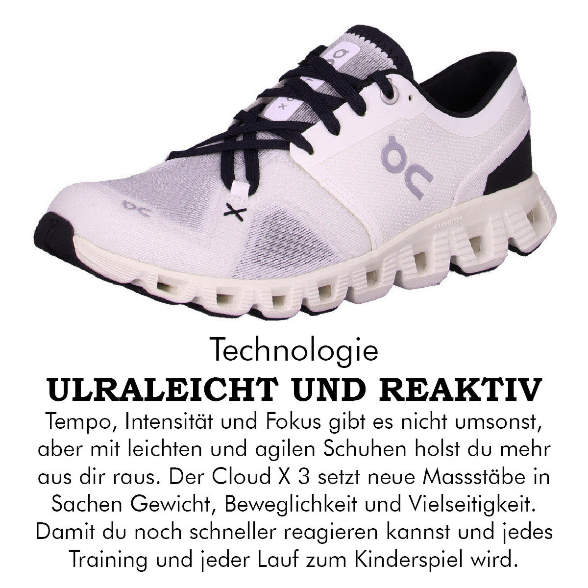 ON Running Cloud X 3 in weiß