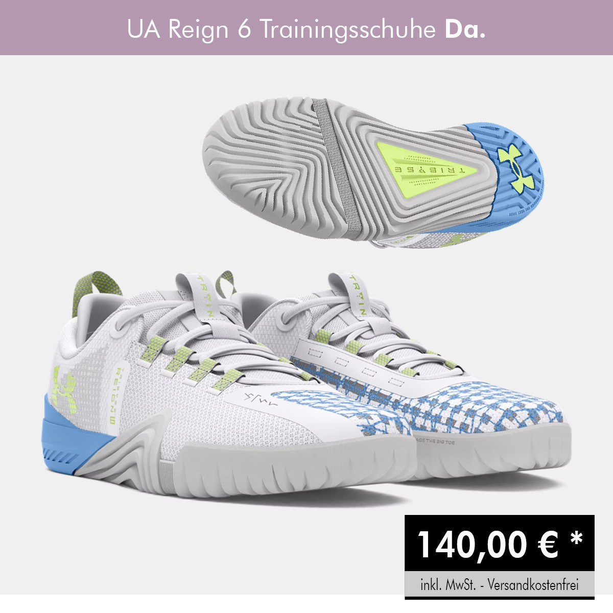 UA Reign 6 Trainingsschuhe Da.