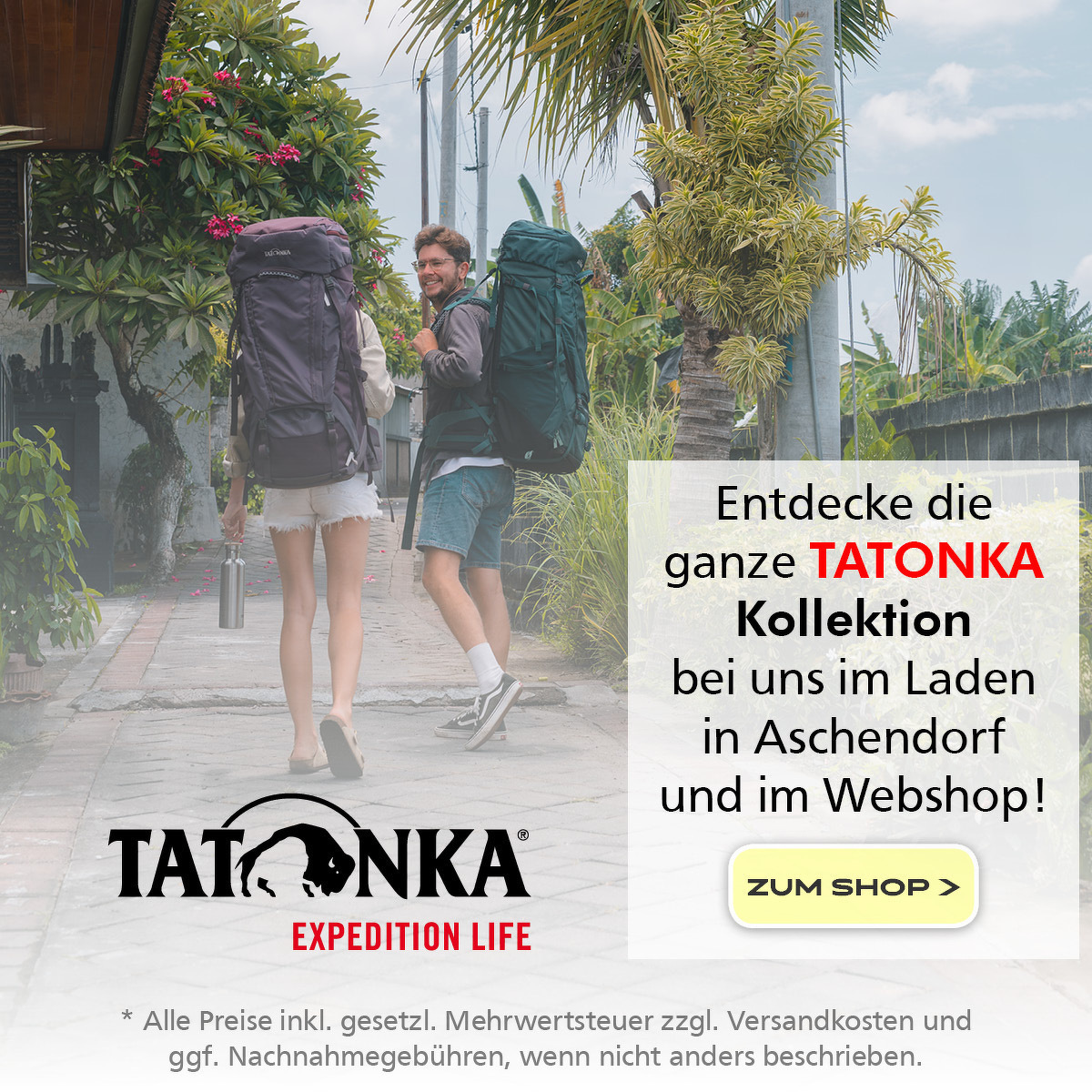 Entdecke die ganze Tatonka Kollektion.