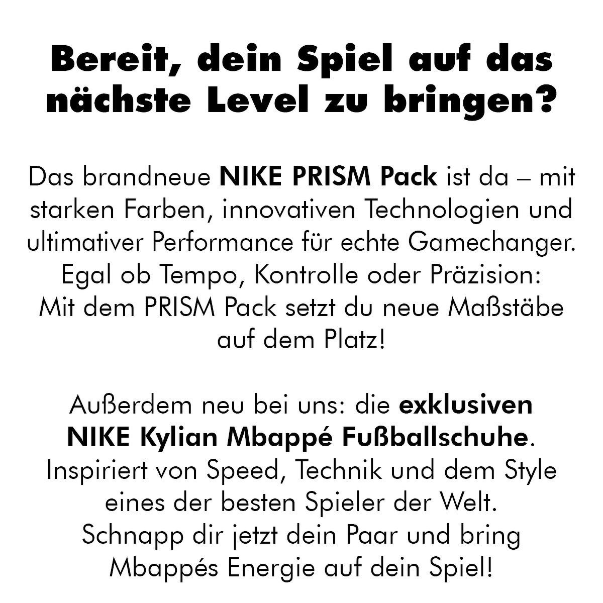 NIKE PRISM Pack + Kylian Mbappé