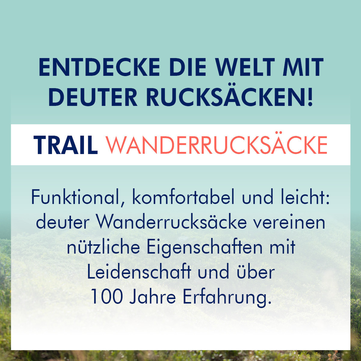 Deuter Trail Kollektion für Damen und Herren