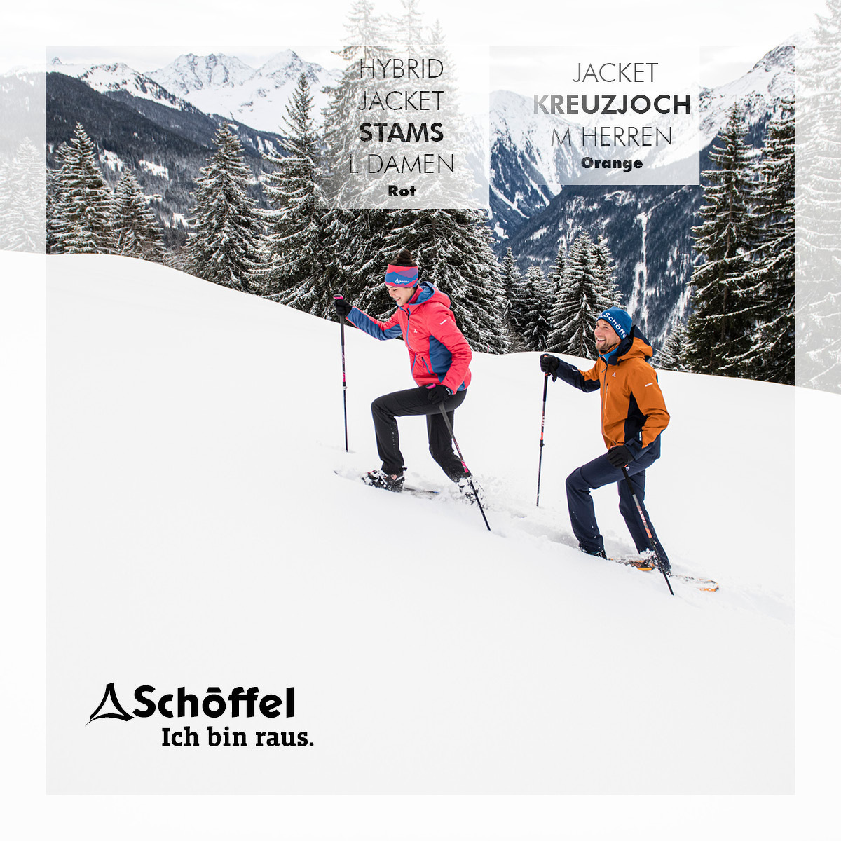 Hybrid Jacket Stams L Damen  Rot