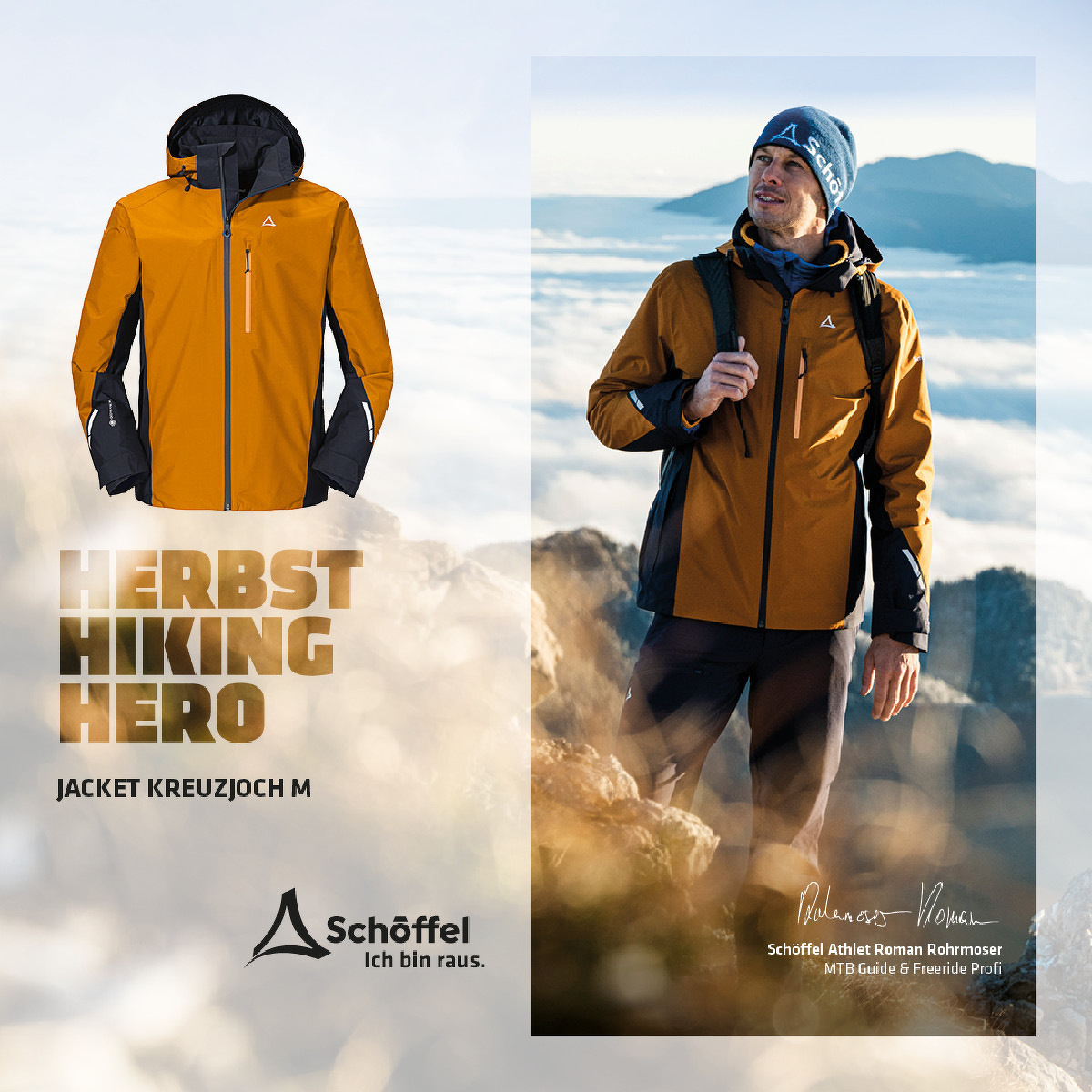 Jacket Kreuzjoch M Herren  Orange