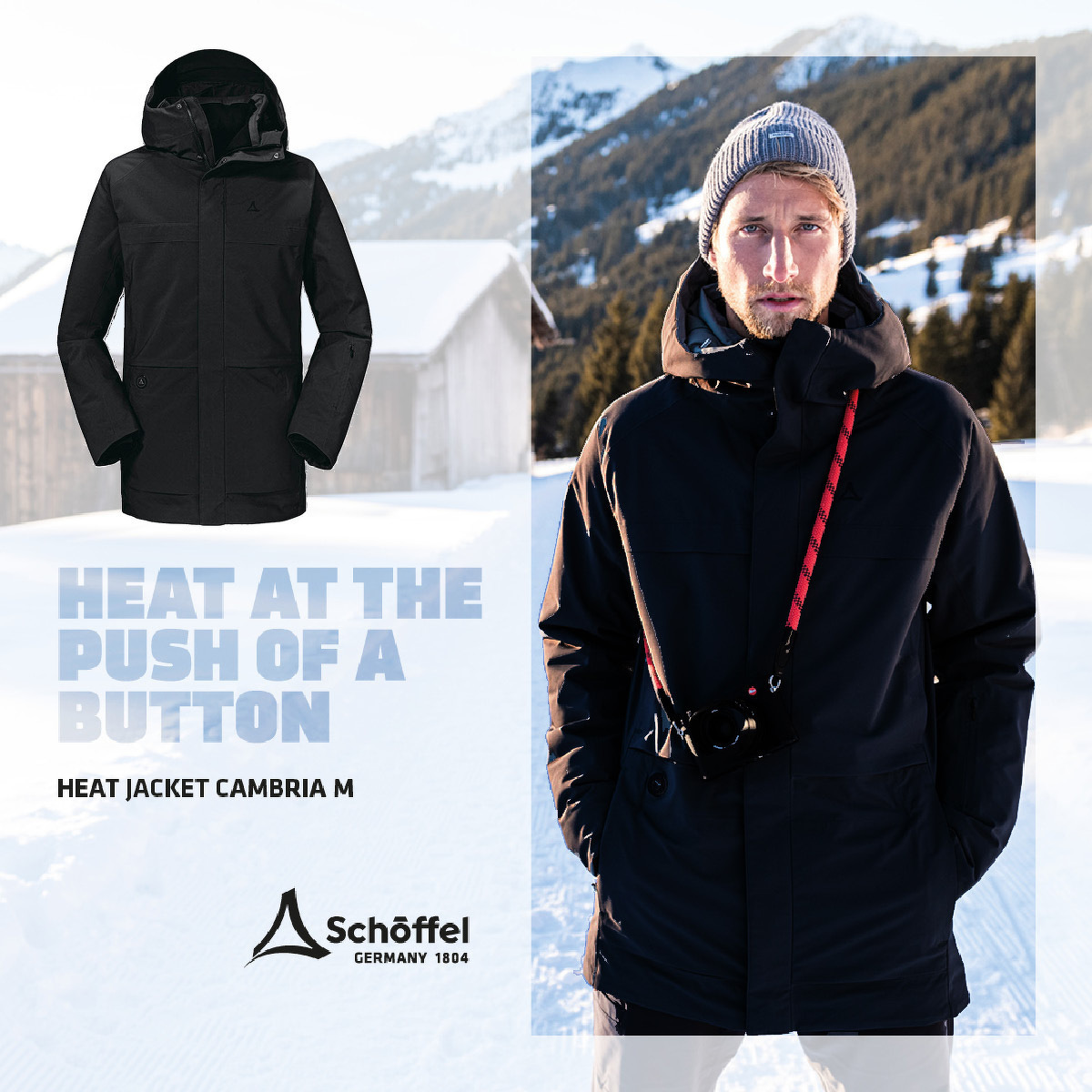 Heat Jacket Cambria M Herren  Schwarz