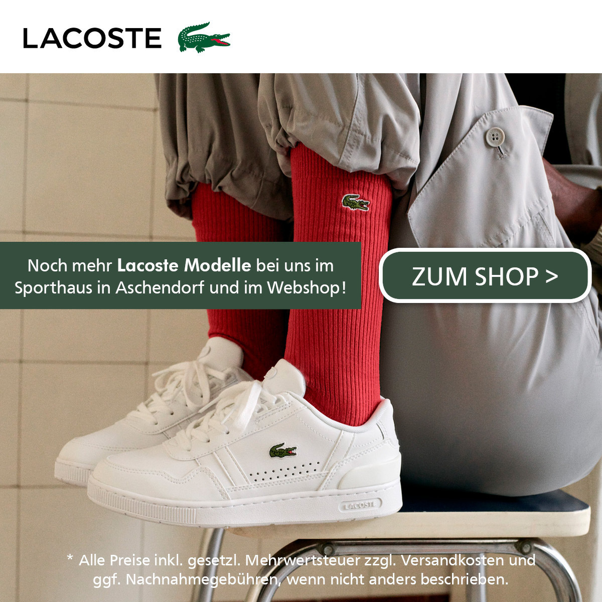 Unsere Lacoste Kollektion