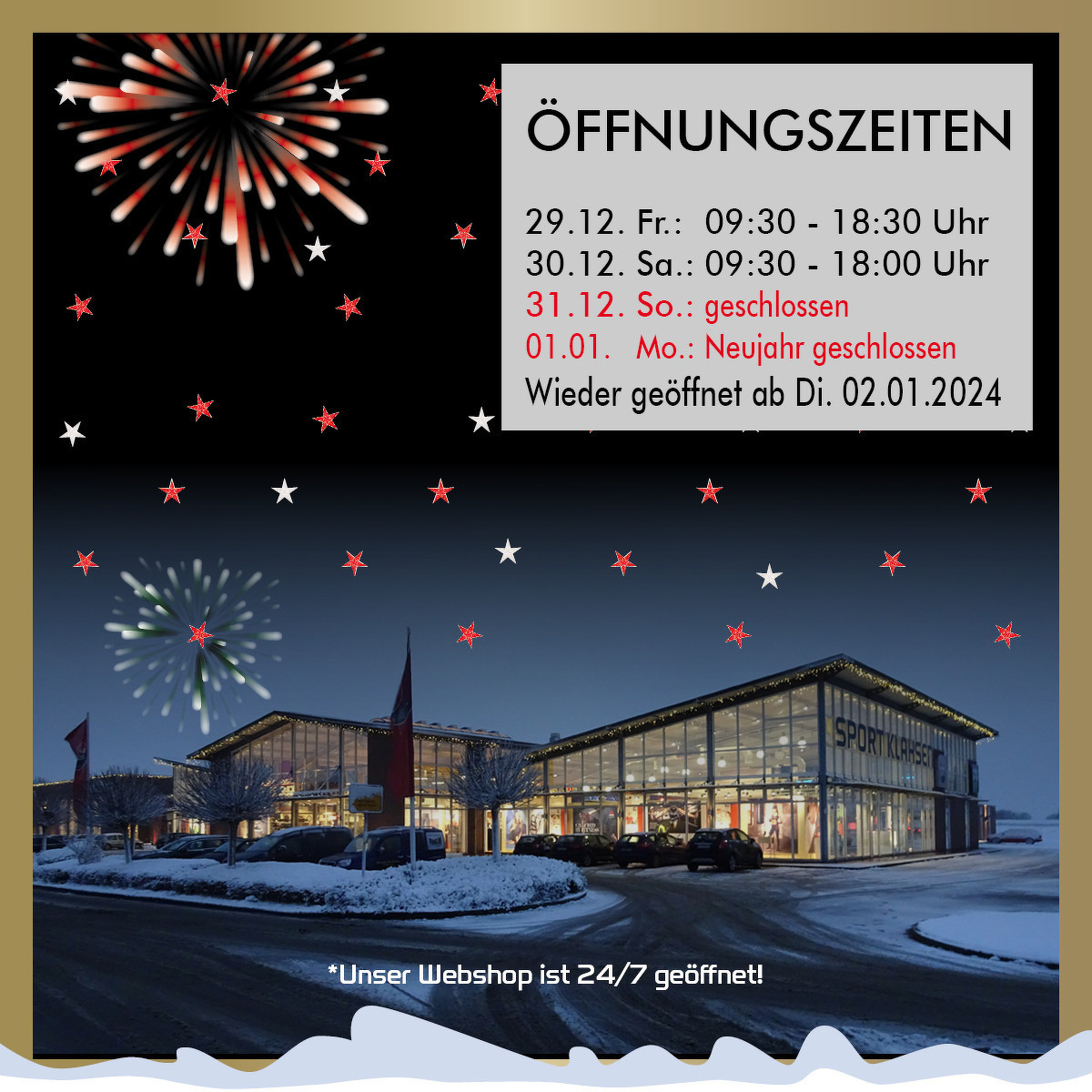 Unsere Öffnungszeiten