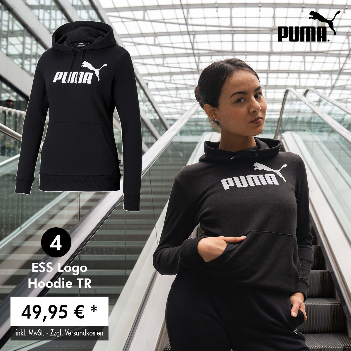 PUMA ESS Logo Hoodie TR