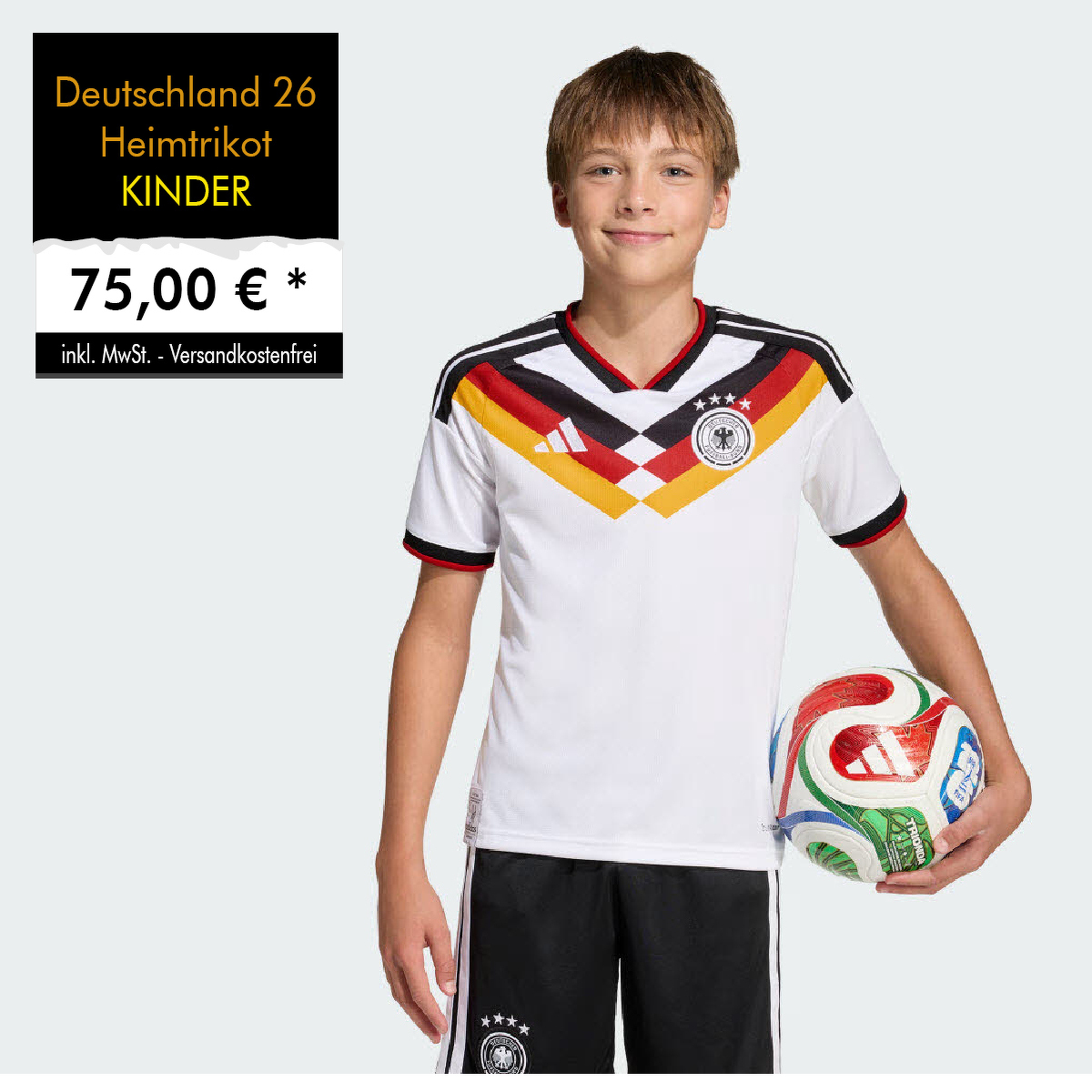 Deutschland 26 Heimtrikot KINDER