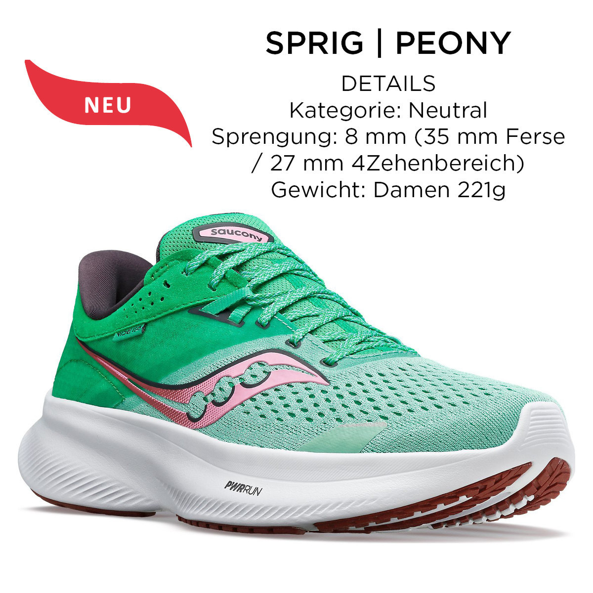Saucony Ride 16 für Damen
