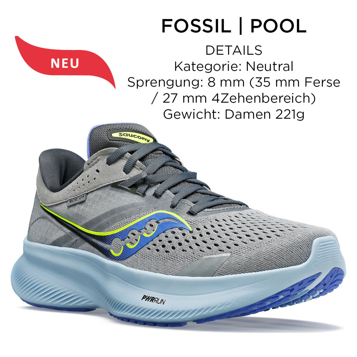 Saucony Ride 16 für Damen