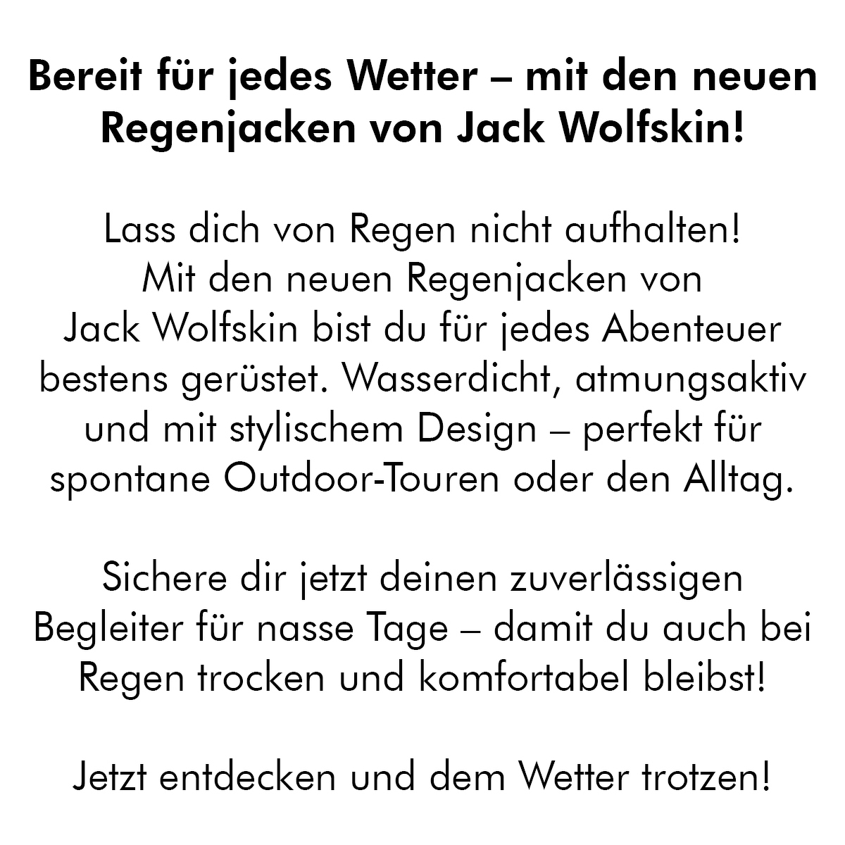 Jack Wolfskin Regenjacken