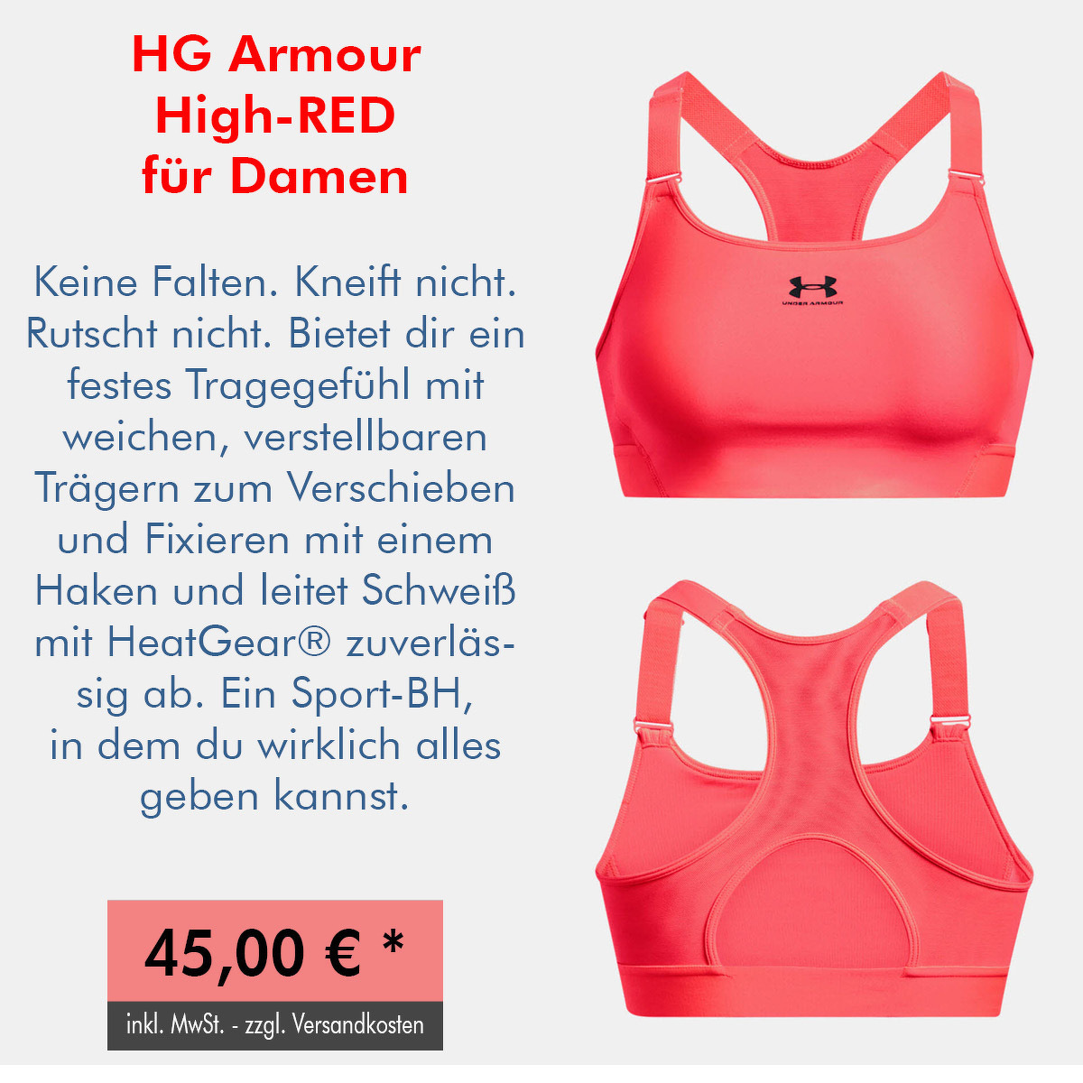 HG Armour High-RED für Damen