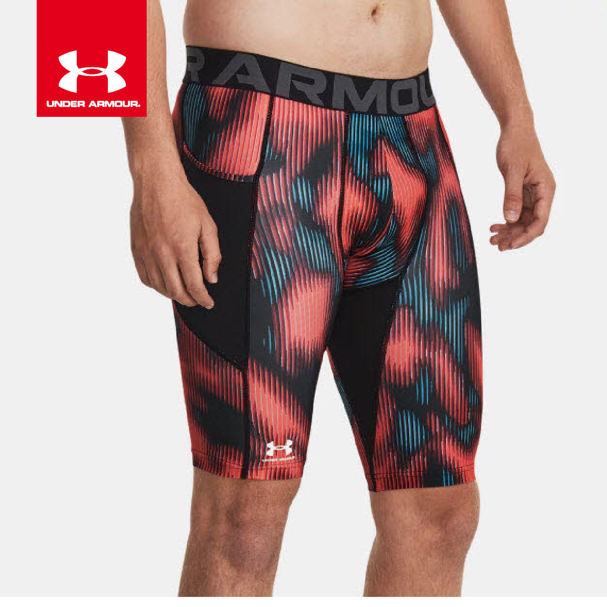 HG Prtd Long Shorts-RED für Herren