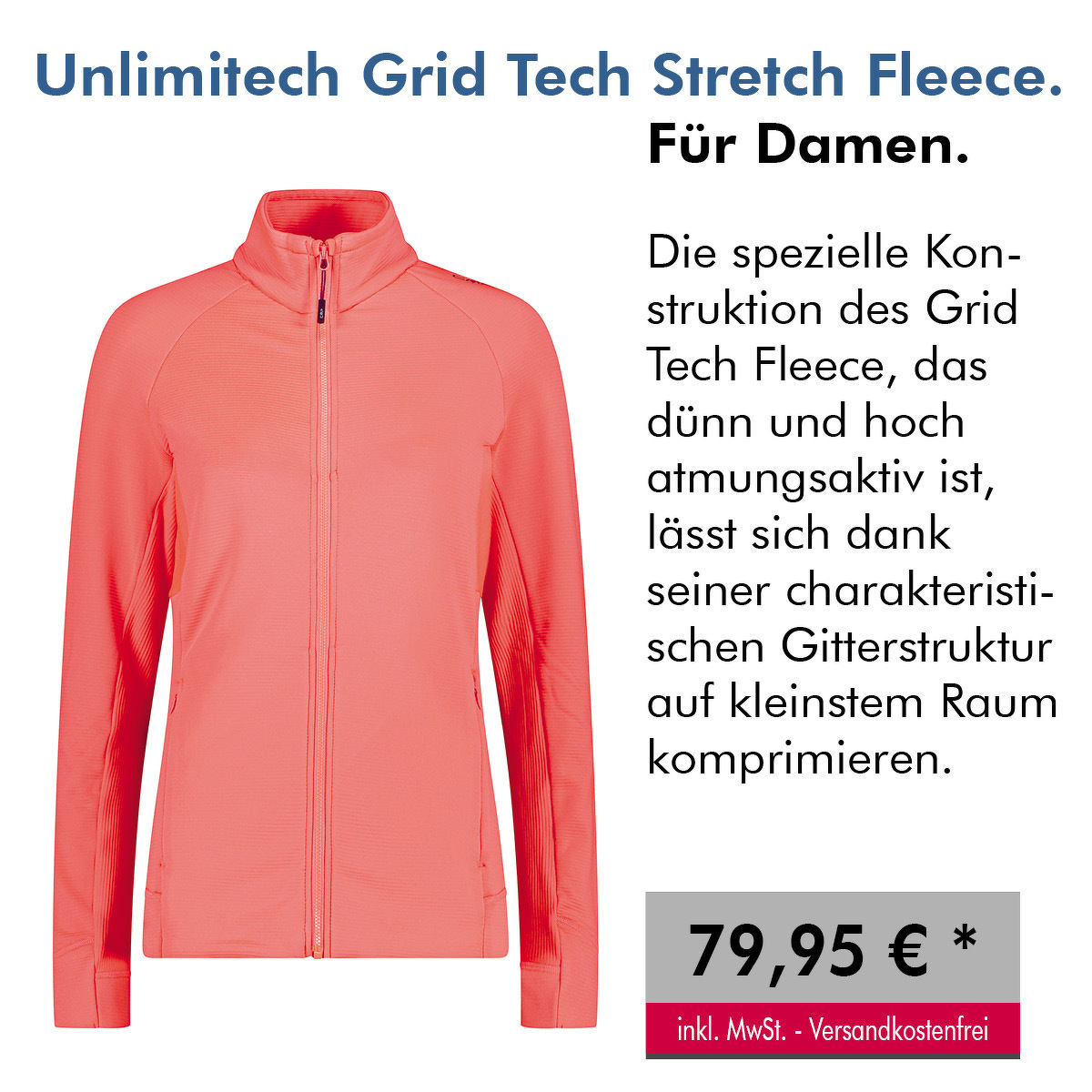 Unlimitech Grid Tech Stretch Fleece.