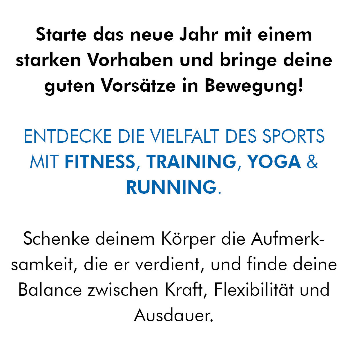 2024 - Alles für eure guten Vorsätze!