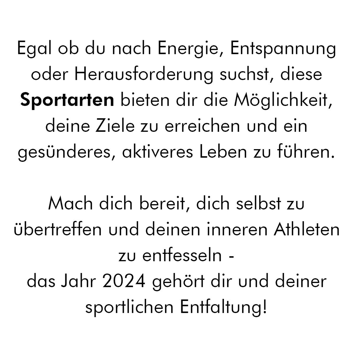 2024 - Alles für eure guten Vorsätze!