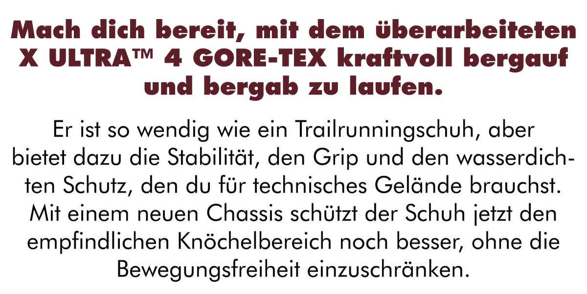 ENTDECKE DEN NEUEN SALOMON X ULTRA™ 4 GTX