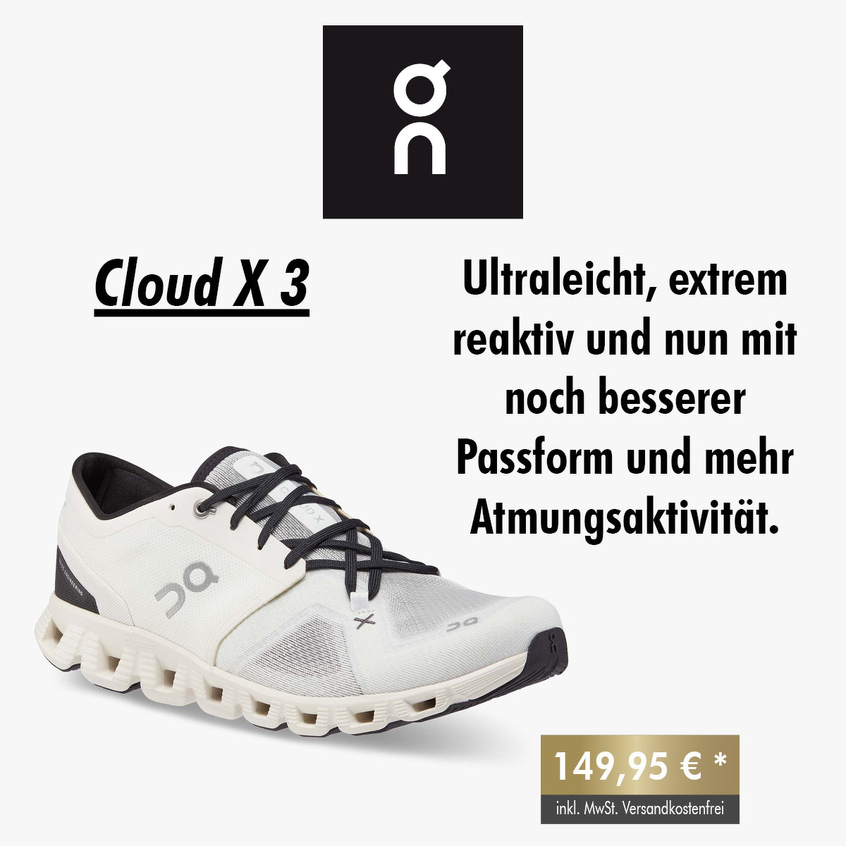 ON Running Cloud X 3