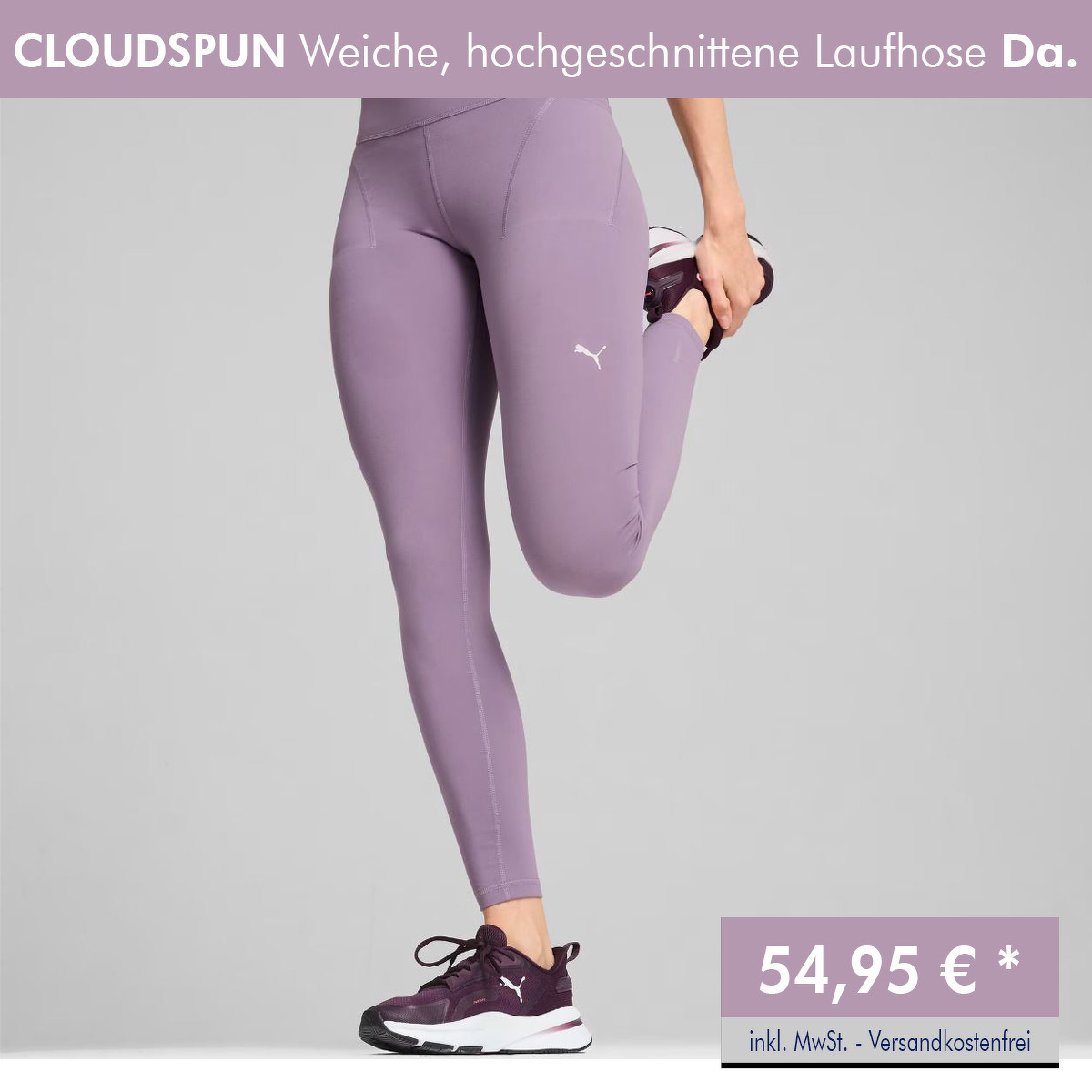 CLOUDSPUN Weiche, hochgeschnittene Laufhose Da.