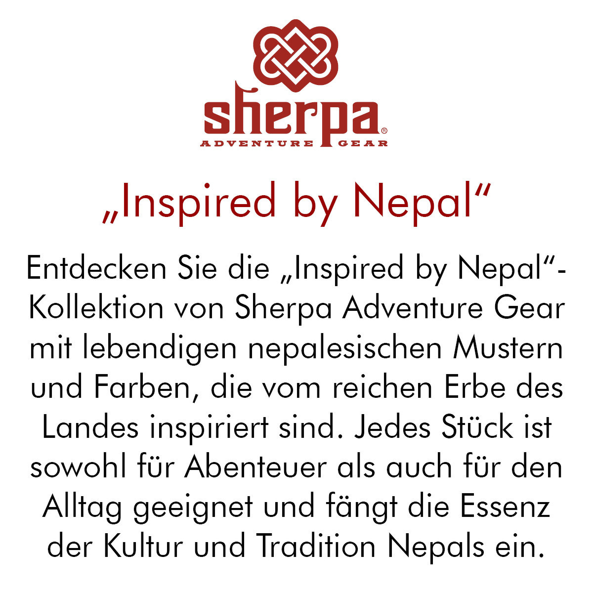 Sherpa „Inspired by Nepal“