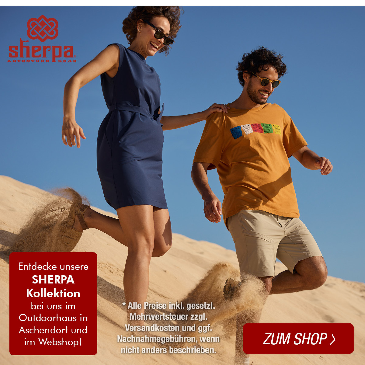Entdecke unsere SHERPA Kollektion bei uns im Outdoorhaus in Aschendorf und im Webshop!