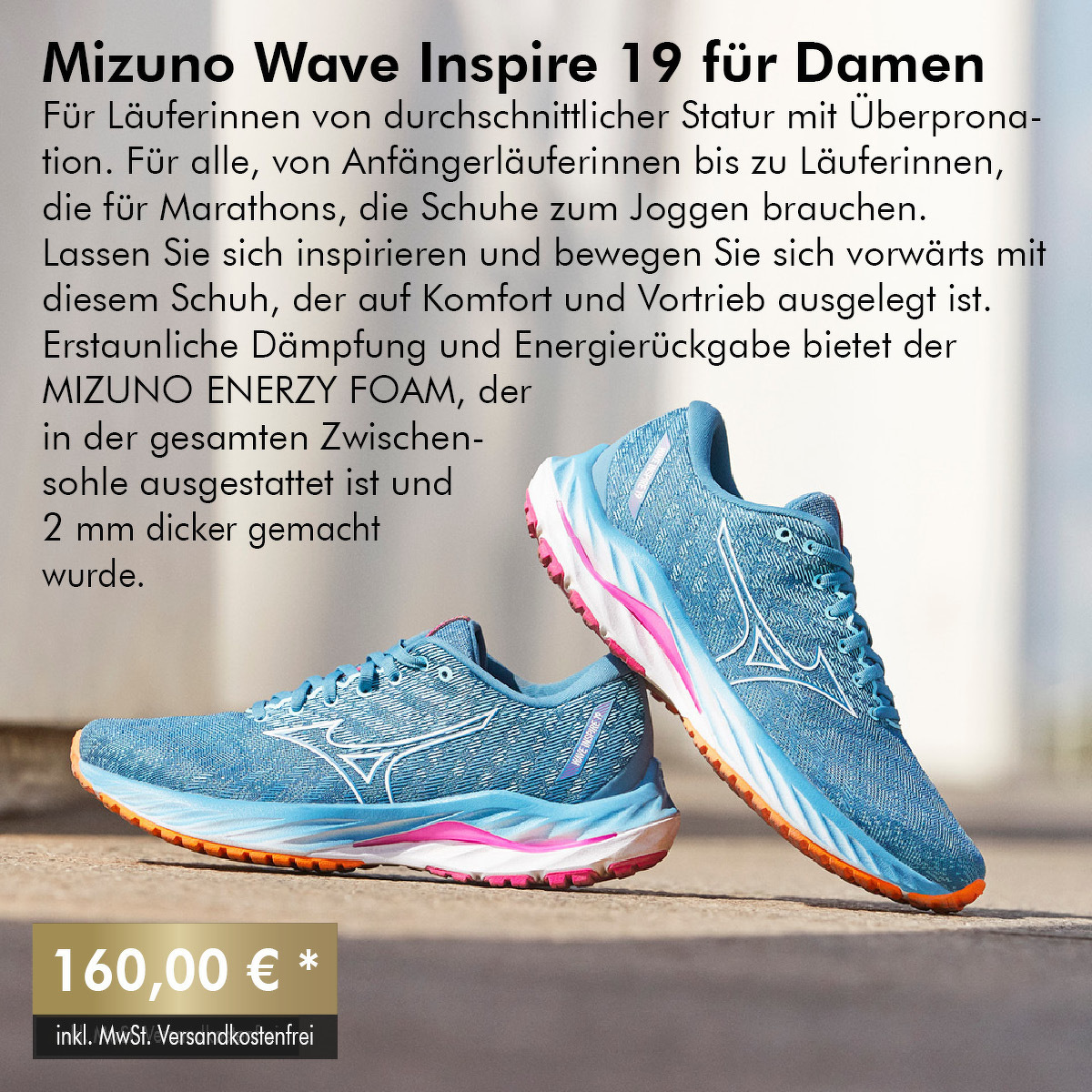 Mizuno Wave Inspire 19 für Damen