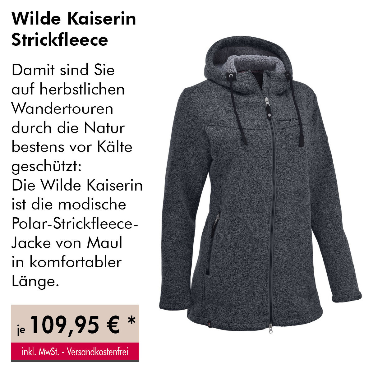 Wilde Kaiserin Strickfleece für Damen