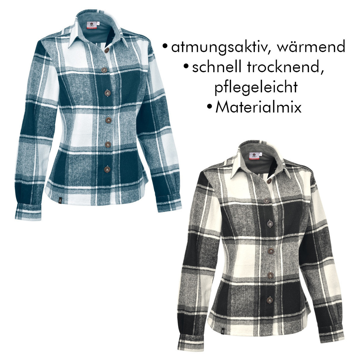 Filzmoos Flanell Bluse für Damen