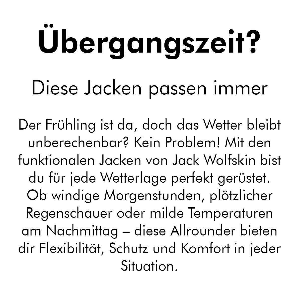 Jack Wolfskin Übergangsjacken