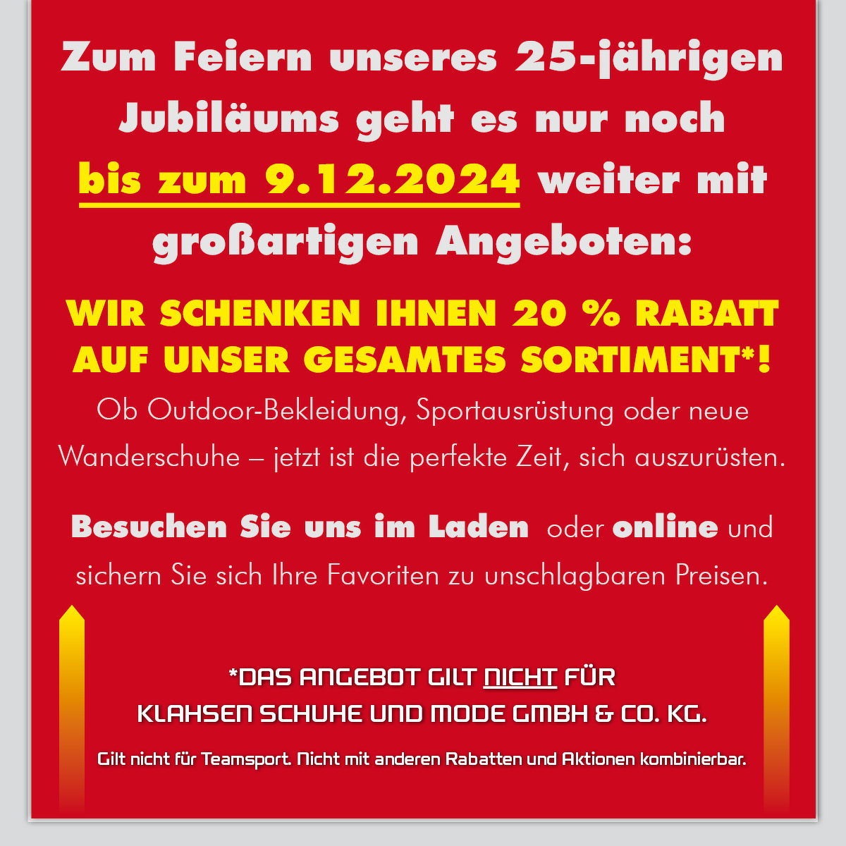 Profitiere noch bis zum 9.12.2024 !