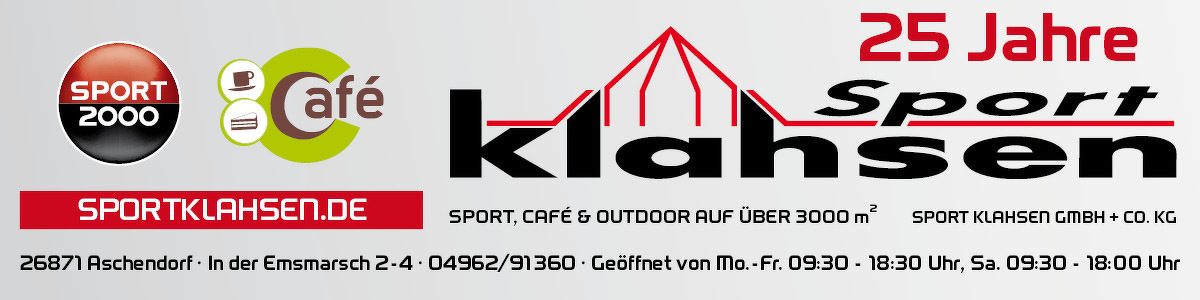 25 Jahre Sport Klahsen (1999 - 2024) mit großem Jubiläumsverkauf !