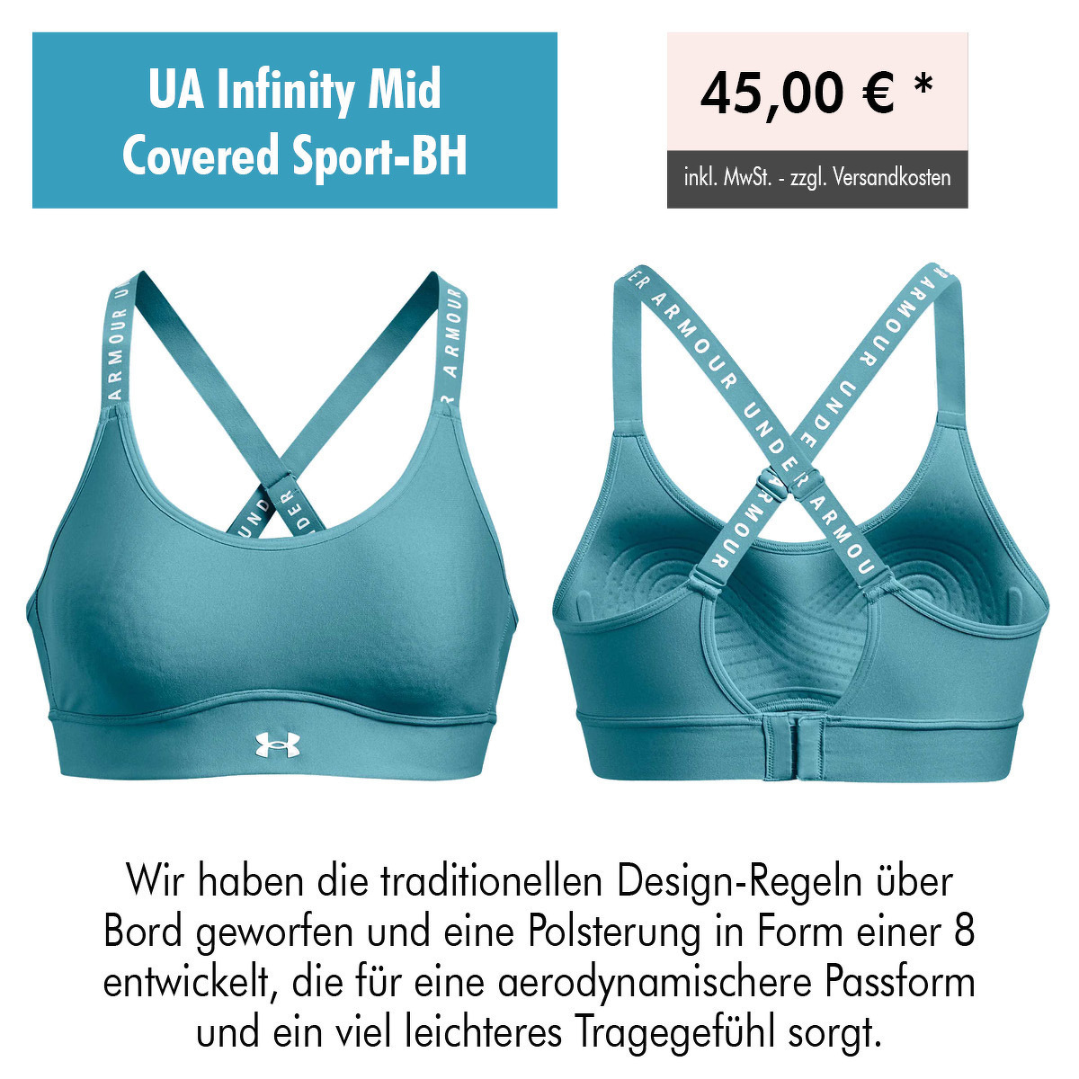 UA Infinity Mid Covered Sport-BH