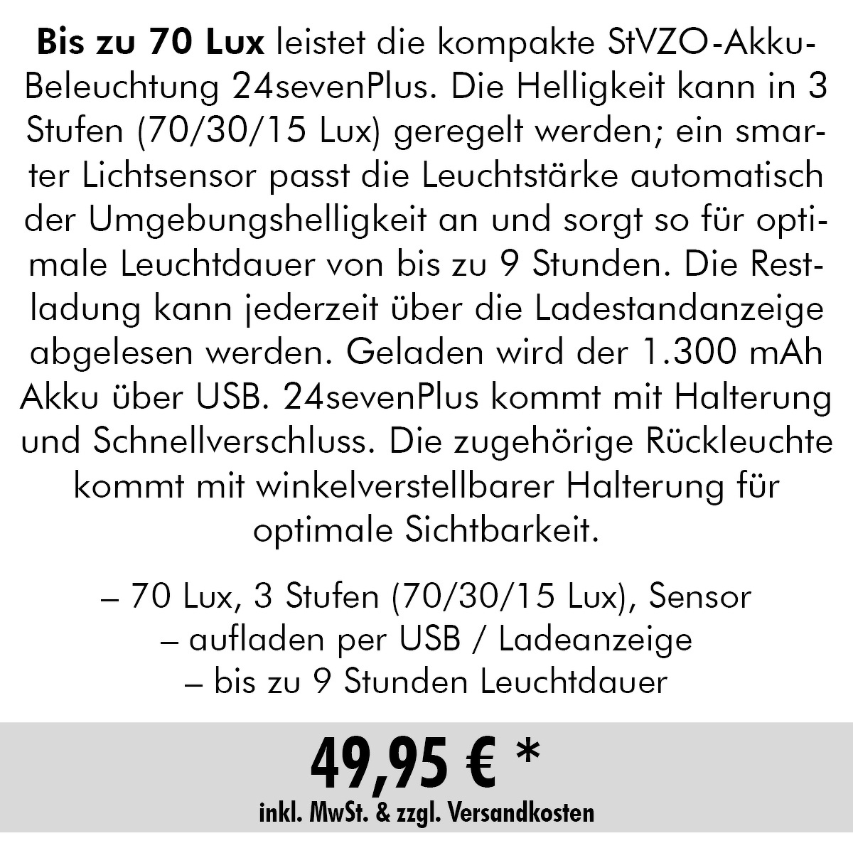 Batterie Leuchte 247+