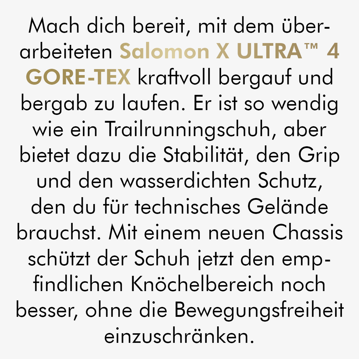 ENTDECKE DEN NEUEN Salomon X Ultra 4 GTX®